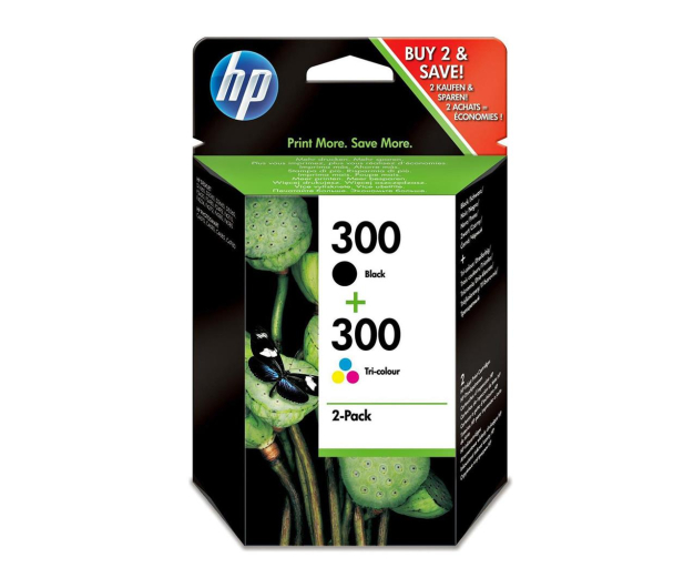 HP 300CMYK 2-pack czarny+kolor (CN637EE) czarny 200str., kolor 165str. - 170809 - zdjęcie
